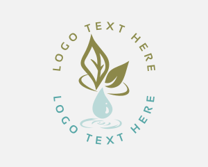 Drop - Natural Herbal Essence logo design