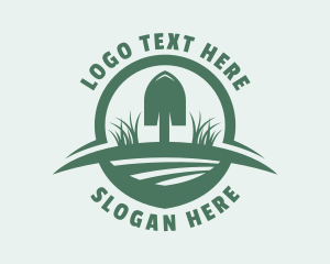 Yard - Green Shovel Landscaping logo design