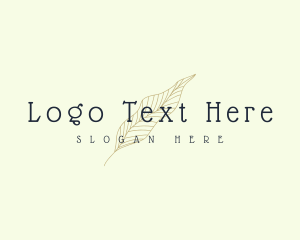 Styling - Minimalist Leaf Wordmark logo design