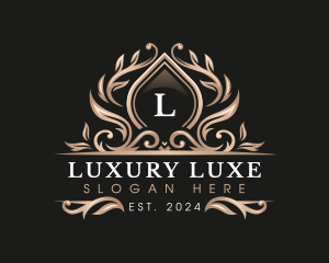 Ornament Luxury Floral logo design