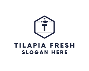 Tilapia - Fish Seaside Resto logo design