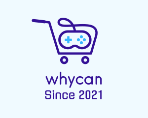 Shopping - Game Cart App logo design