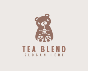 Milktea - Brown Bear Milktea logo design