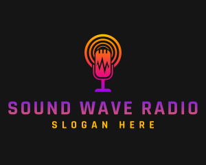 Radio Station - Radio Station Microphone logo design