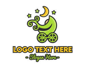 Young - Eco-friendly Stroller logo design
