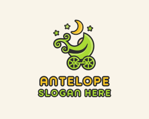 Kid - Night Baby Stroller logo design