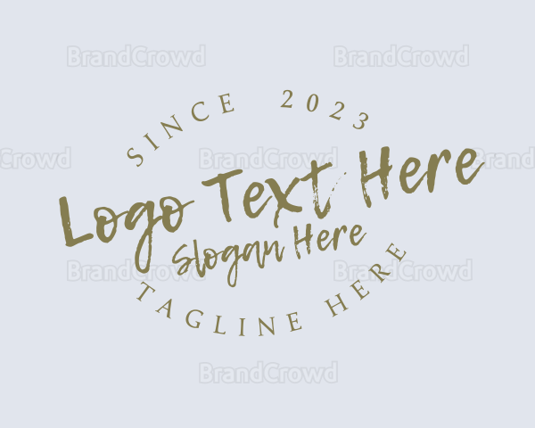 Handwritten Startup Business Logo