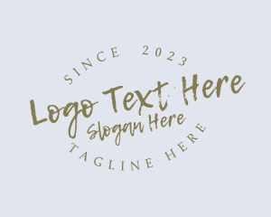 Handwritten Startup Business Logo