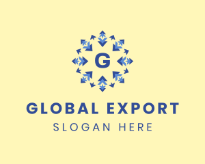 Export - Arrow Logistics Exchange logo design