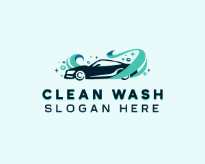 Auto Wash Cleaning logo design