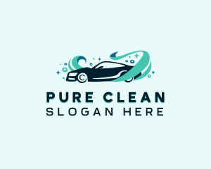 Auto Wash Cleaning logo design