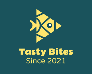 Animal Conservation - Yellow Triangular Fish logo design