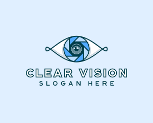 Ophthalmologist - Eye Shutter Photography logo design