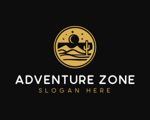 Hiking Desert Adventure logo design