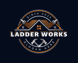 Roofing Remodel Carpentry logo design