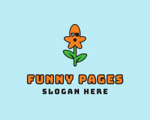 Cool Flower Sunglasses logo design