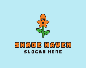 Cool Flower Sunglasses logo design