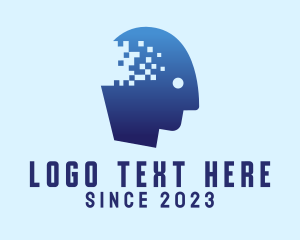 Coding - Mind Pixel AI Technology logo design