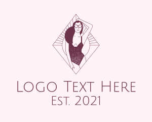 Vlogger - Summer Woman Tourist logo design