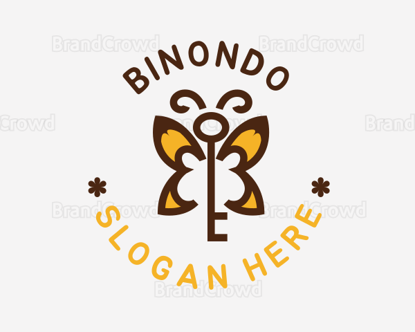 Butterfly Key Business Logo