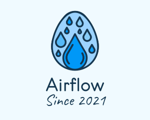 Clean Rain Water Egg  logo design