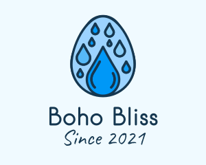 Clean Rain Water Egg  logo design