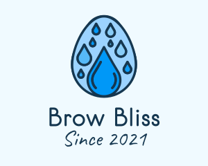 Clean Rain Water Egg  logo design