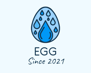 Clean Rain Water Egg  logo design