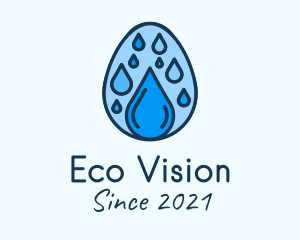 Clean Rain Water Egg  logo design