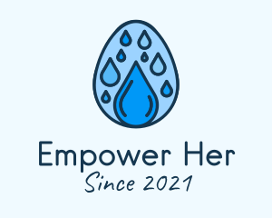 Clean Rain Water Egg  logo design