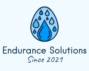 Clean Rain Water Egg  logo design