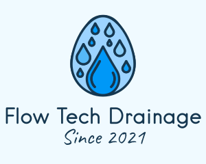 Drainage - Clean Rain Water Egg logo design