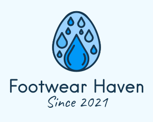 Clean Rain Water Egg  logo design