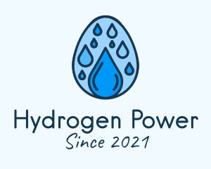 Hydrogen - Clean Rain Water Egg logo design