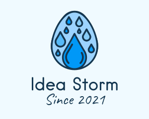 Clean Rain Water Egg  logo design