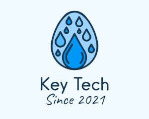 Clean Rain Water Egg  logo design