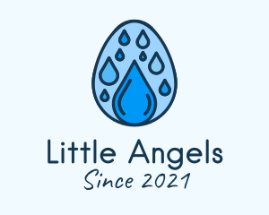 Clean Rain Water Egg  logo design