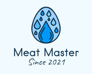 Clean Rain Water Egg  logo design