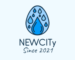 Clean Rain Water Egg  logo design