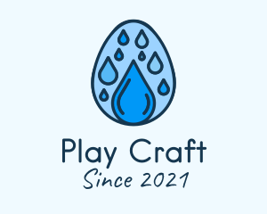 Clean Rain Water Egg  logo design