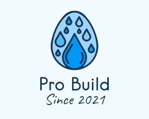 Clean Rain Water Egg  logo design