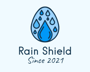 Clean Rain Water Egg  logo design