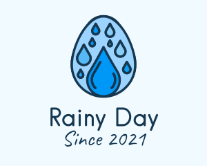 Clean Rain Water Egg  logo design