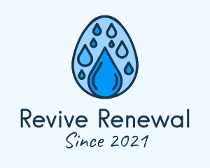 Clean Rain Water Egg  logo design