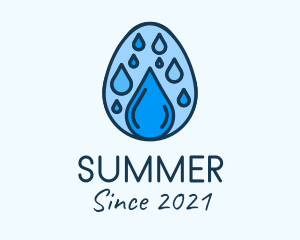 Clean Rain Water Egg  logo design