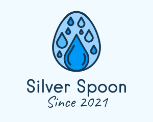 Clean Rain Water Egg  logo design