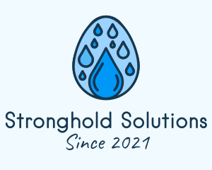 Clean Rain Water Egg  logo design