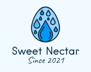 Clean Rain Water Egg  logo design