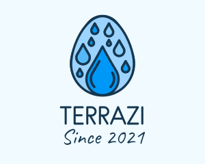 Clean Rain Water Egg  logo design