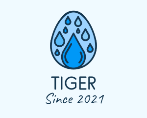 Sanitation - Clean Rain Water Egg logo design